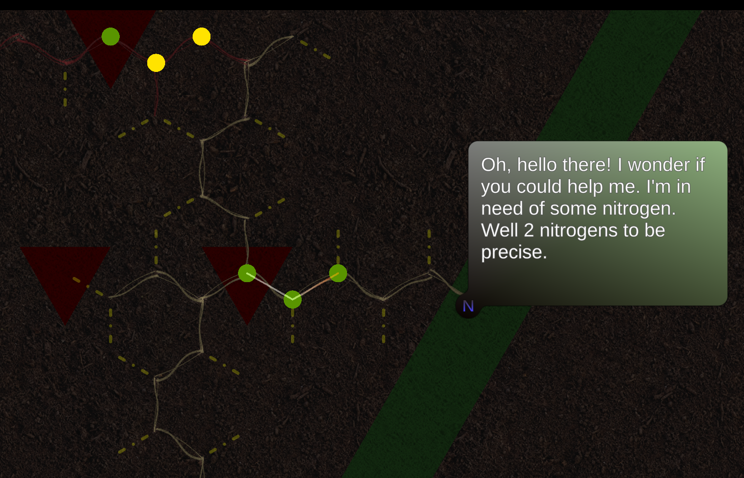 A screenshot of my prototype in Unity.